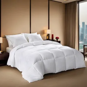 2-Pack Large White Plaid Duvet Inserts. Soft And Comfortable With Skin-friendly Warmth. Suitable For All Seasons - Ideal As A Winter Quilt Or For (Option: defaulttitle)