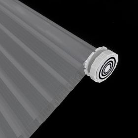 WELLSOURCE No Drill 2"Shangri-la Shades Tension Inside Mount Expansion Window Blind,Custom Size (Color: gray, size: CONTACT US)